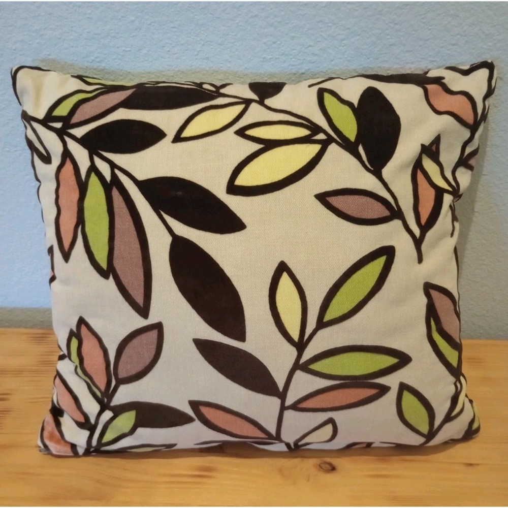 SISCOVERS Decorative Pillow Abstract Floral Bitter Square Throw Pillow